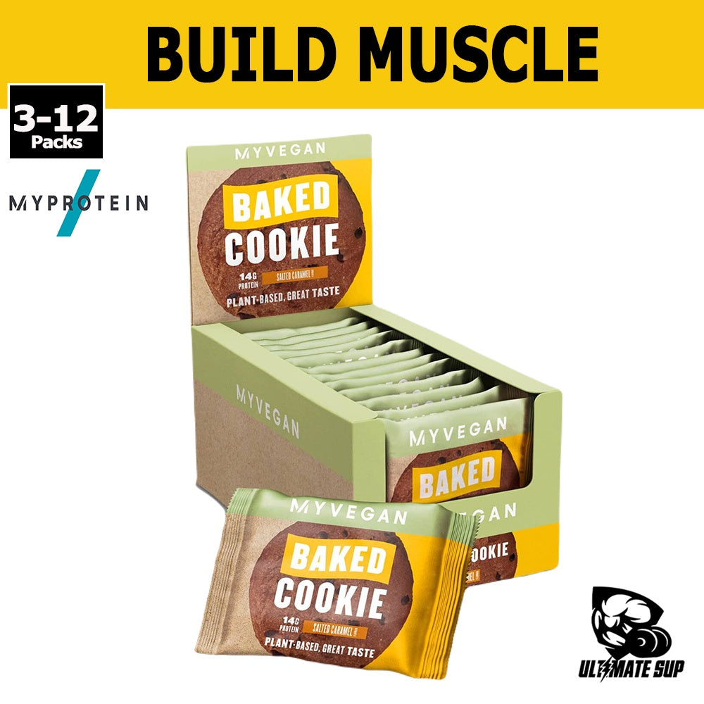 Myprotein Vegan Baked Protein Cookie with 13g Protein, Plant Based, Suitable for Vegan & Vegaterian, 3-12packs - Build Muscle