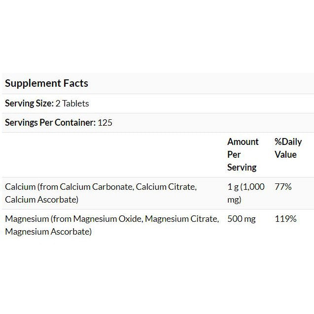 Now Foods, Calcium & Magnesium, Supports Bone Health 100 - 250 Tablets - Ultimate Sup Singapore