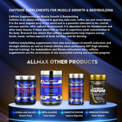 ALLMAX Nutrition, Caffeine, 100 Tabs - Ultimate Sup Singapore