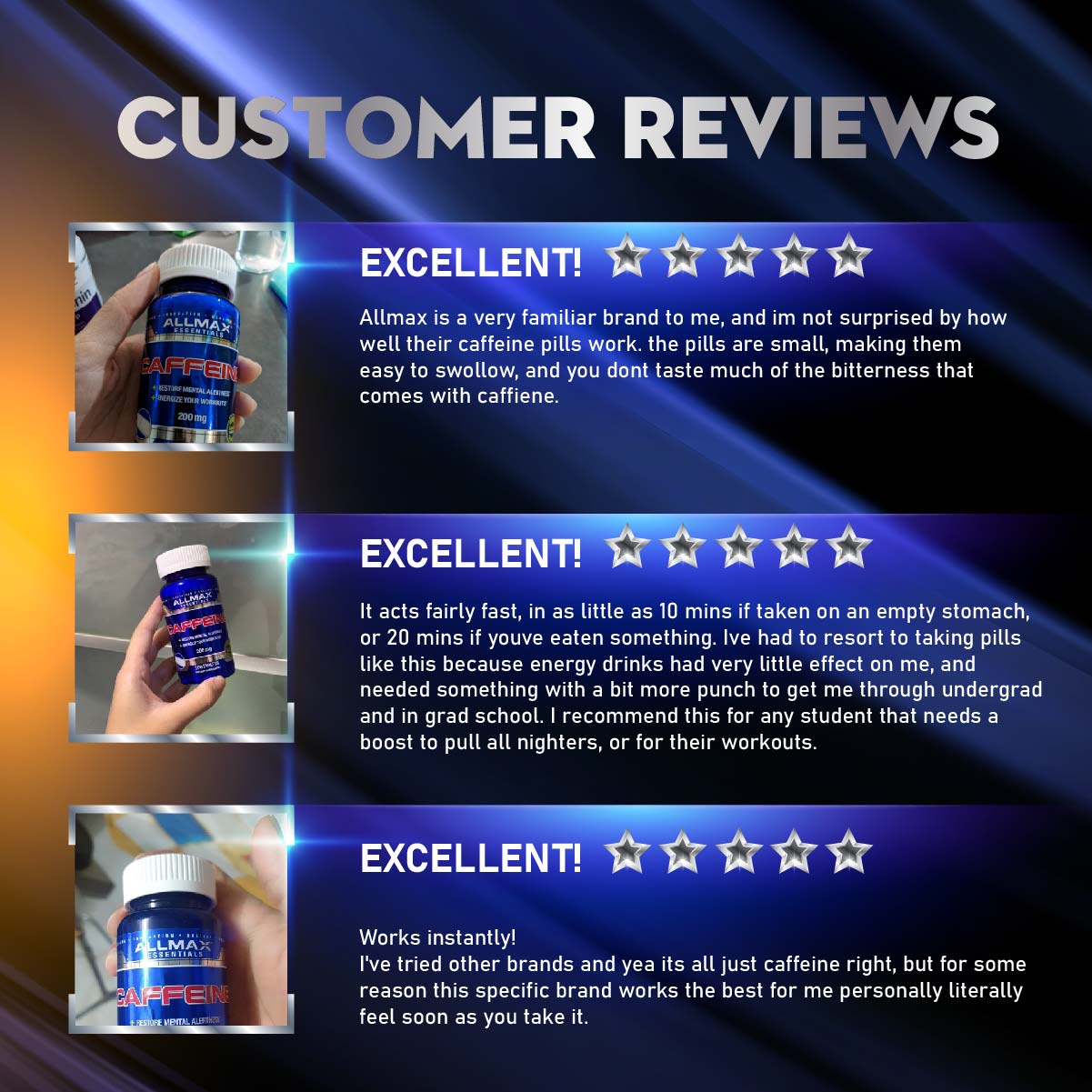 ALLMAX Nutrition, Caffeine, 100 Tabs - Ultimate Sup Singapore