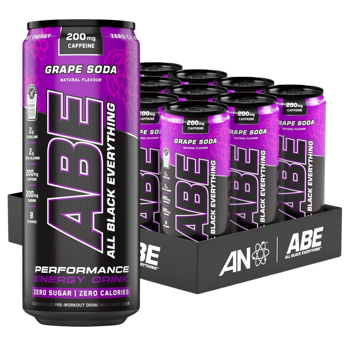 Applied Nutrition, ABE Pre Workout Cans, Pack of 12 Cans x 330ml - Ultimate Sup Singapore