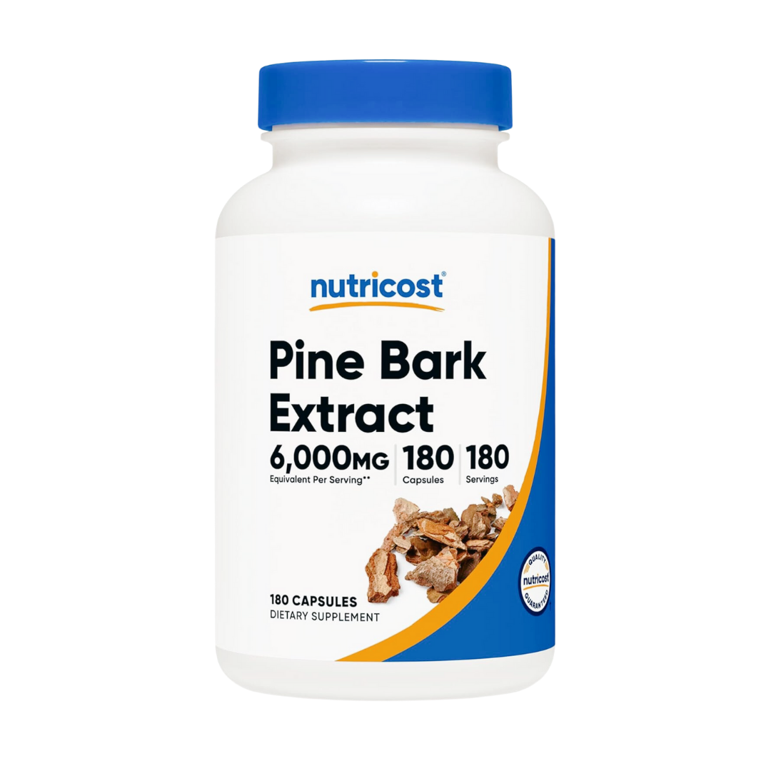 Nutricost, Pine Bark Extract, Dietary Supplement, 6,000 mg, 180 Capsules - Ultimate Sup Singapore