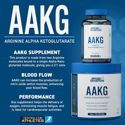 Applied Nutrition, AAKG (Arginine Alpha-Ketoglutarate), Power & Pump Formula, 300g - Ultimate Sup Singapore