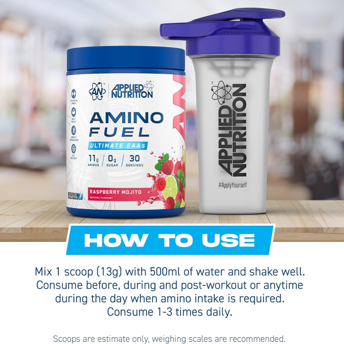 Applied Nutrition Amino Fuel, EAA Essential Amino Acids Powder, Muscle Fuel & Recovery 390g - Ultimate Sup Singapore