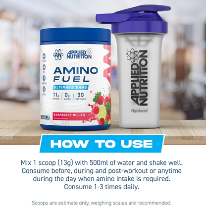 Applied Nutrition Amino Fuel, EAA Essential Amino Acids Powder, Muscle Fuel & Recovery 390g - Ultimate Sup Singapore