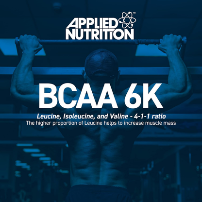 Applied Nutrition BCAA 6K (4:1:1), 6000mg Branched Chain Amino Acids For Endurance, Performance & Recovery 300 capsules - Ultimate Sup Singapore