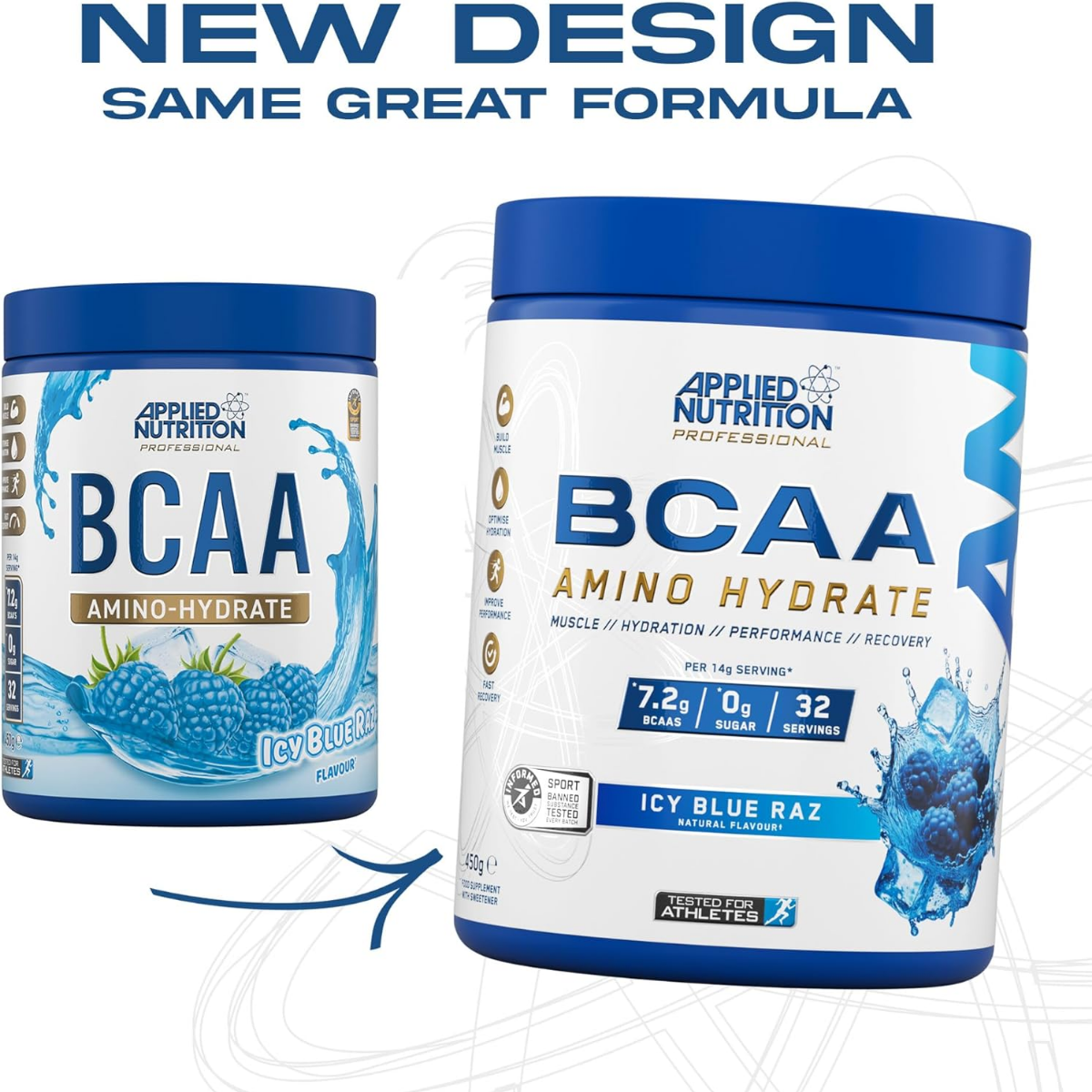 Applied Nutrition BCAA Powder, Branched Chain Amino Acids BCAAs Supplement, Intra Workout & Recovery Energy Drink 450g - Ultimate Sup Singapore