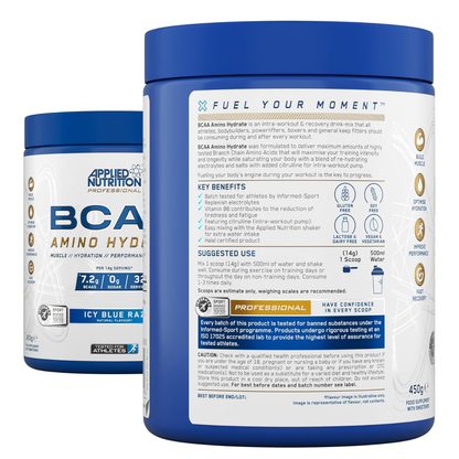 Applied Nutrition BCAA Powder, Branched Chain Amino Acids BCAAs Supplement, Intra Workout & Recovery Energy Drink 450g - Ultimate Sup Singapore