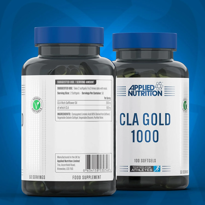 Applied Nutrition, CLA Gold, Omega-6 Fatty Acid Support, 1000mg 100 SOFT GELS - Ultimate Sup Singapore