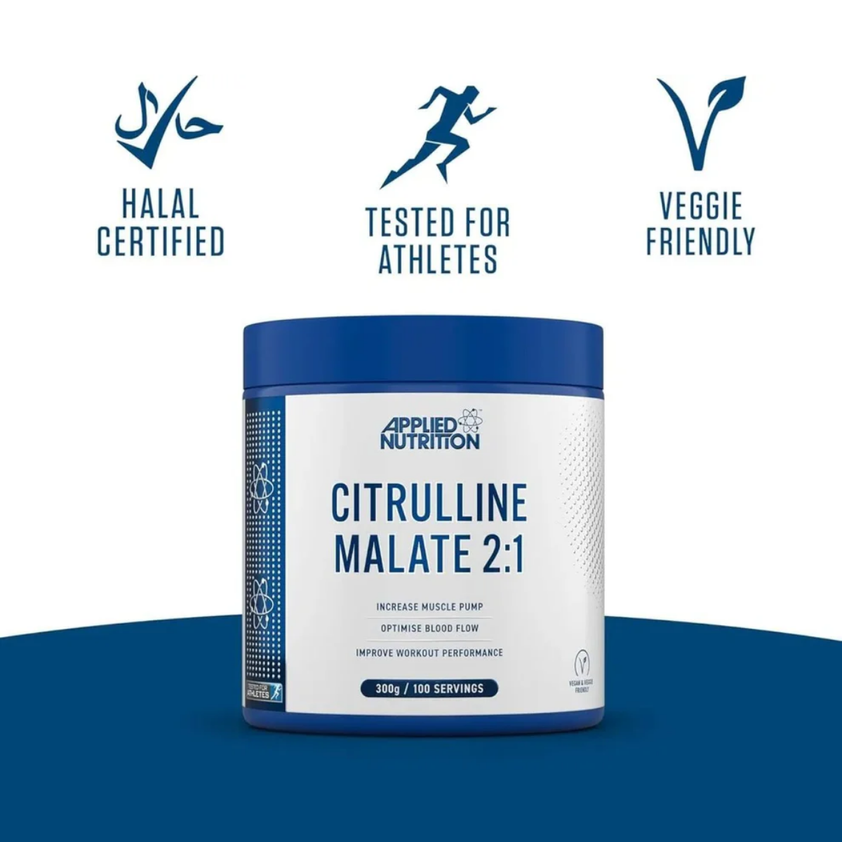 Applied Nutrition, Citrulline Malate, PreWorkout, Imrove Performance, 300g - Ultimate Sup Singapore