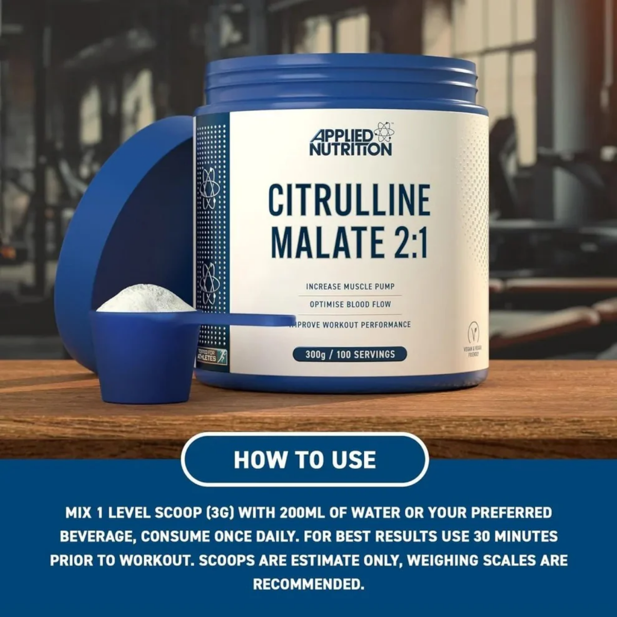 Applied Nutrition, Citrulline Malate, PreWorkout, Imrove Performance, 300g - Ultimate Sup Singapore