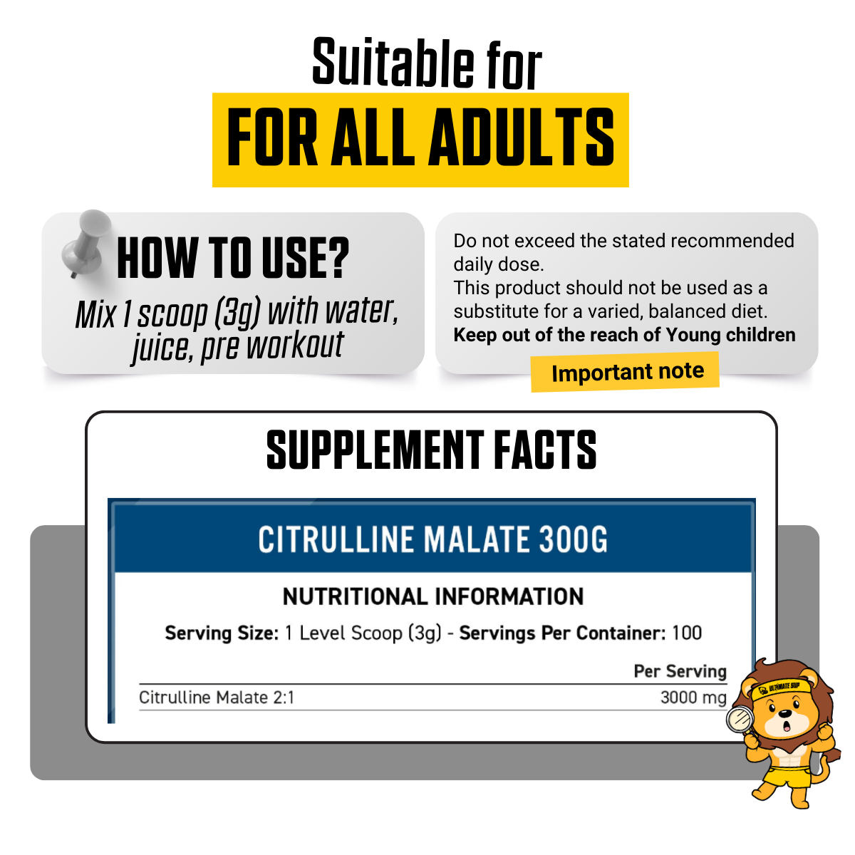 Applied Nutrition, Citrulline Malate, PreWorkout, Imrove Performance, 300g - Ultimate Sup Singapore