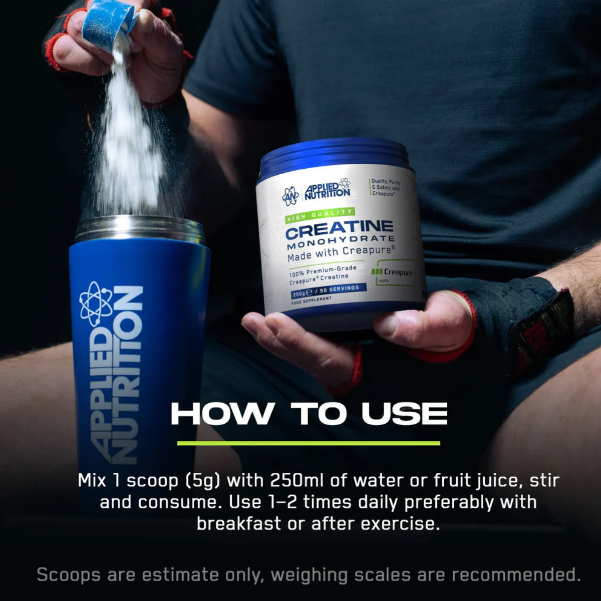 Applied Nutrition Creapure Creatine, The Gold Standard of Creatine 250g - Ultimate Sup Singapore