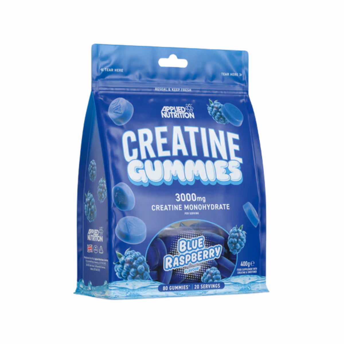 Applied Nutrition Creatine Monohydrate Gummies, Build Muscle, Various Flavors, 20 servings - Ultimate Sup Singapore