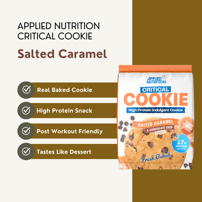 Applied Nutrition, Critical Cookie, High Protein Baked Cookie, Protein Snack for Gym, Build Muscle, 3-12packs - Ultimate Sup Singapore
