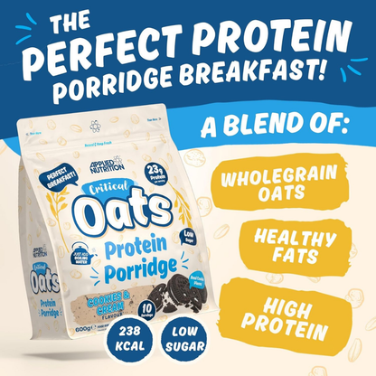 Applied Nutrition, Critical Oats, High Protein Meal Replacement, Healthy for Energy & Fullness, 600g-3kg - Ultimate Sup Singapore