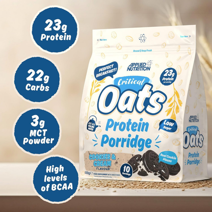Applied Nutrition, Critical Oats, High Protein Meal Replacement, Healthy for Energy & Fullness, 600g-3kg - Ultimate Sup Singapore