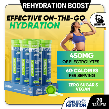 Applied Nutrition Endurance Hydration Electrolyte Sugar Free, Low Calorie, Boost Performance 20 tabs - Ultimate Sup Singapore