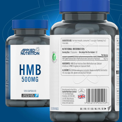 Applied Nutrition, HMB, Post-Workout, Boost Muscle Recovery, 500mg, 120 Capsules - Ultimate Sup Singapore