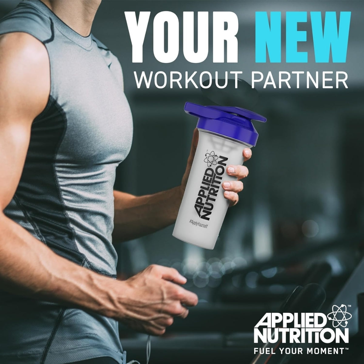 Applied Nutrition Protein Shaker Blue Top 700ml - Ultimate Sup Singapore