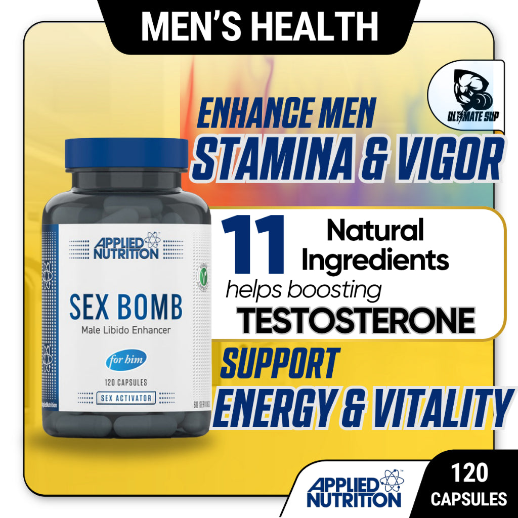 Applied Nutrition, Sex Bomb For Him, 120 Capsule - Ultimate Sup Singapore