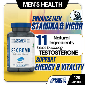 Applied Nutrition, Sex Bomb For Him, 120 Capsule - Ultimate Sup Singapore