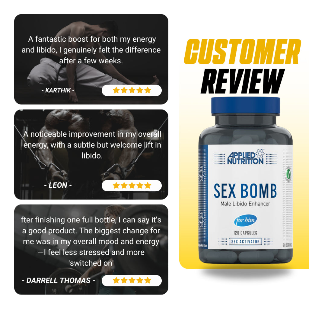 Applied Nutrition, Sex Bomb For Him, 120 Capsule - Ultimate Sup Singapore