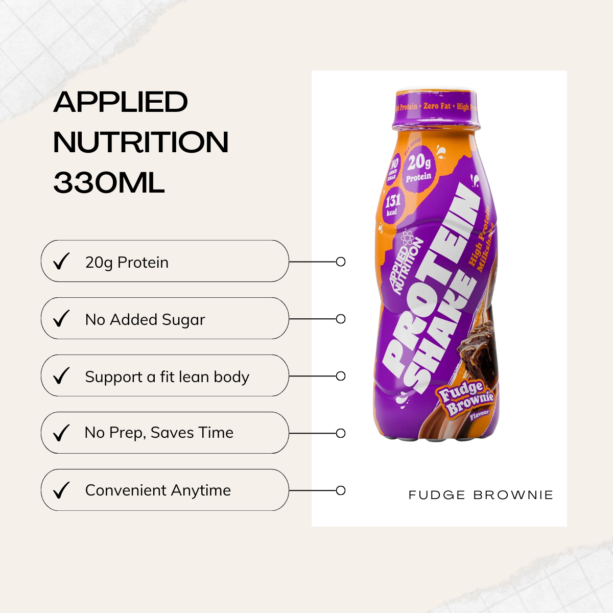 Applied Nutrition, Ready-to-Drink Protein Shake, High-quality Milk Protein for Muscle Recovery & Growth, 3–8 Cans