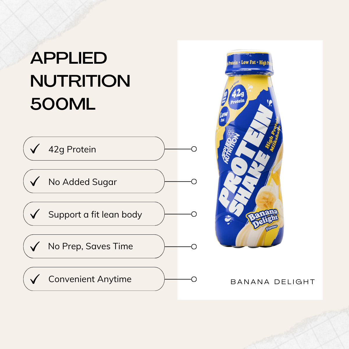 Applied Nutrition, Ready-to-Drink Protein Shake, High-quality Milk Protein for Muscle Recovery & Growth, 3–8 Cans