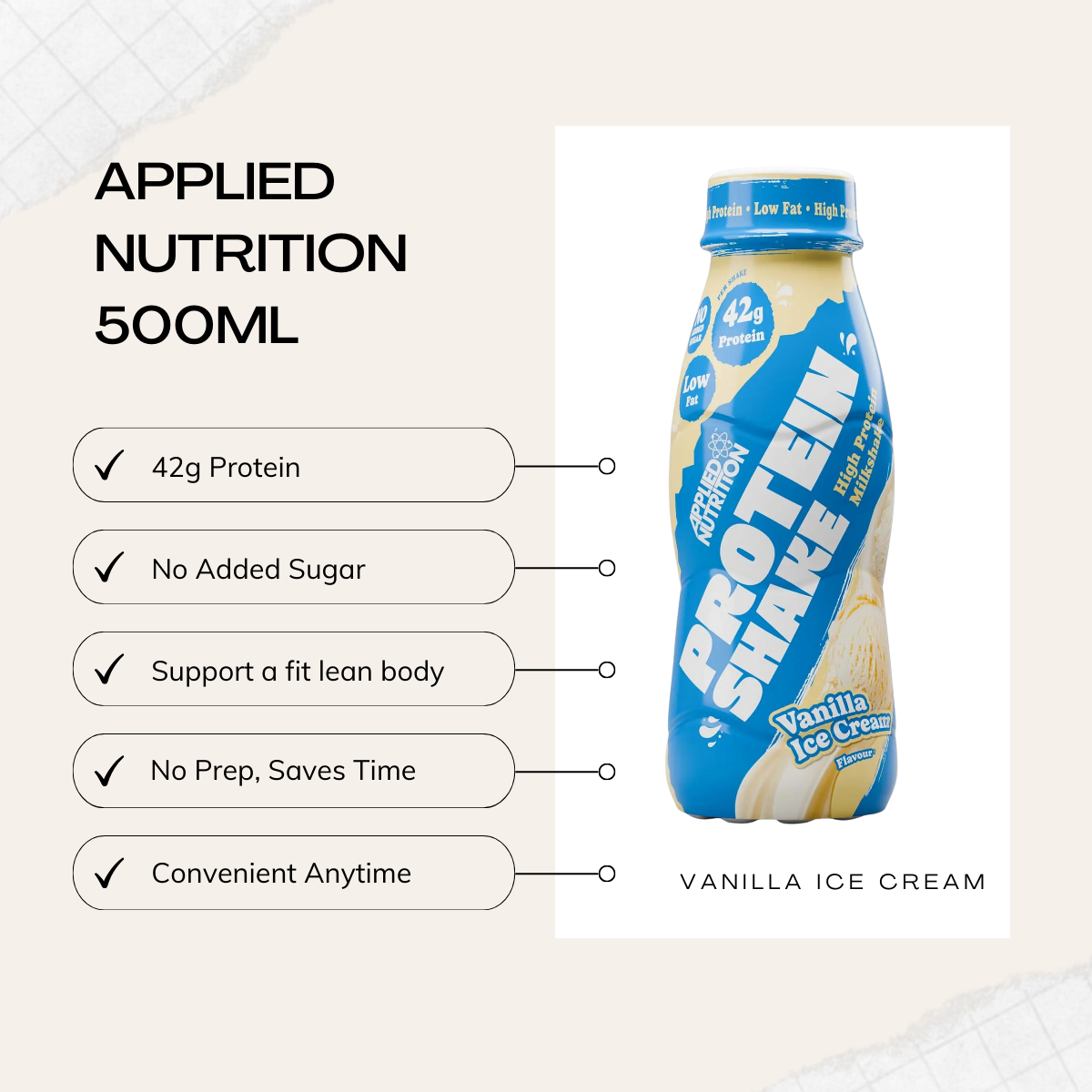 Applied Nutrition, Ready-to-Drink Protein Shake, High-quality Milk Protein for Muscle Recovery & Growth, 3–8 Cans