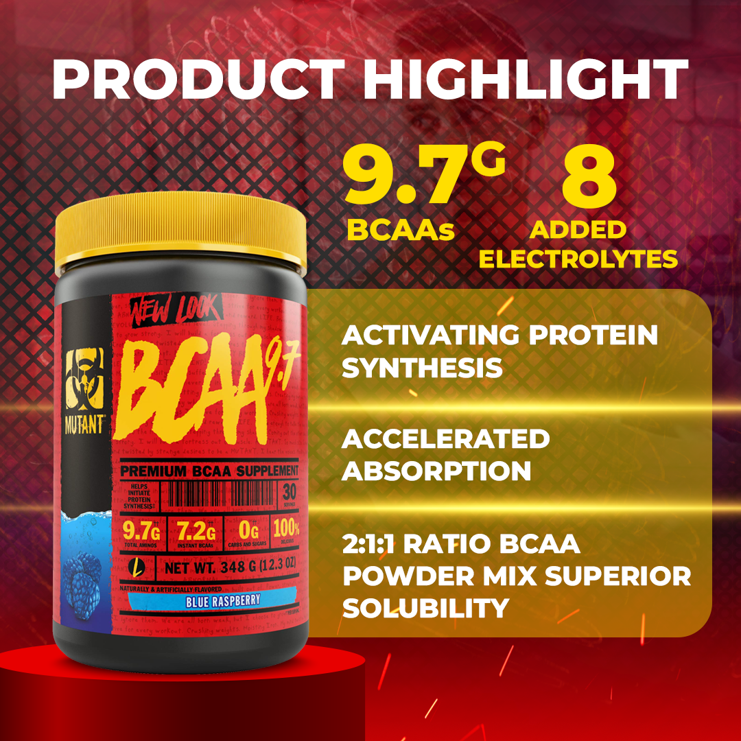 Mutant BCAA 9.7, Premium BCAA supplement, 348 - 1044g, 30-90 Servings - Ultimate Sup Singapore