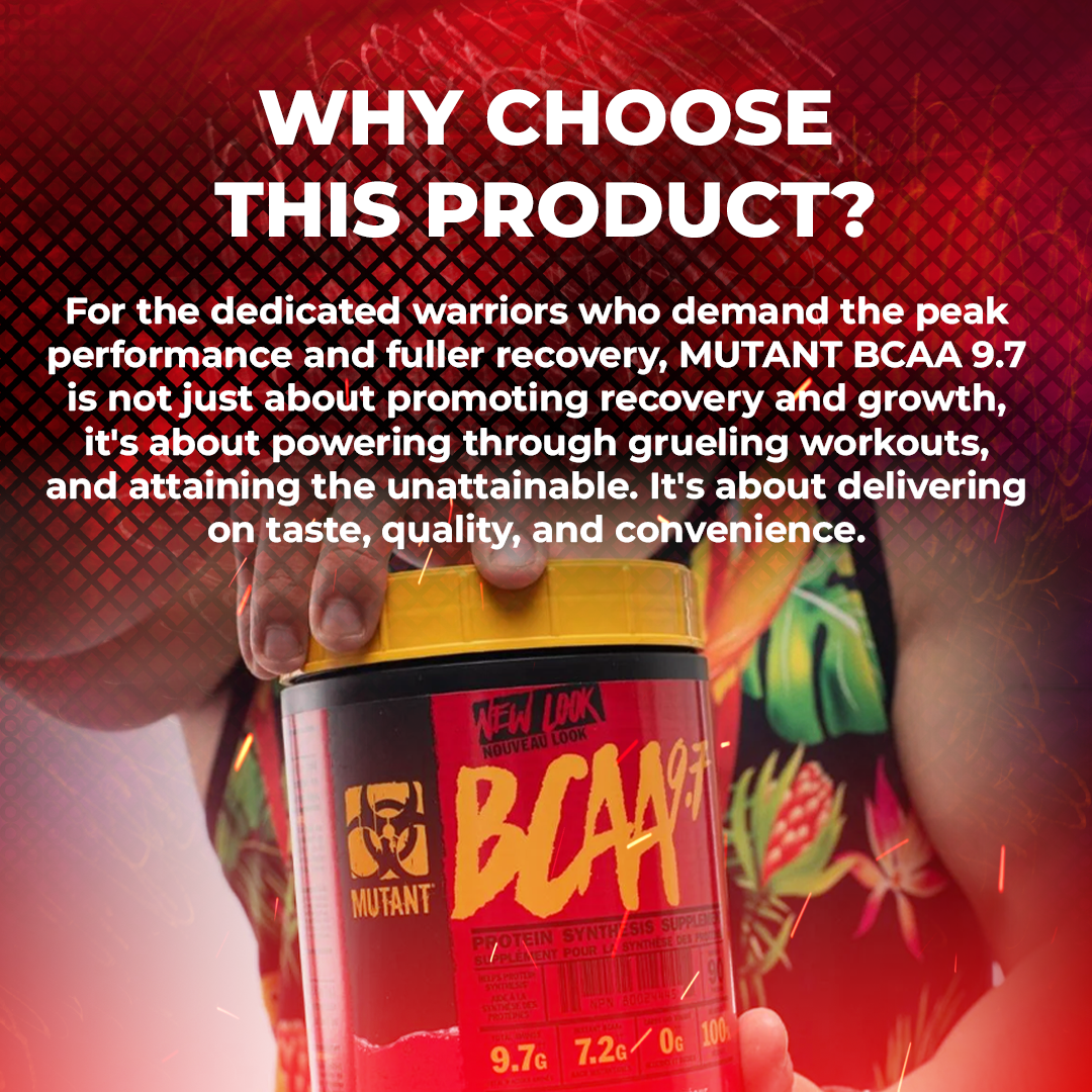 Mutant BCAA 9.7, Premium BCAA supplement, 348 - 1044g, 30-90 Servings - Ultimate Sup Singapore