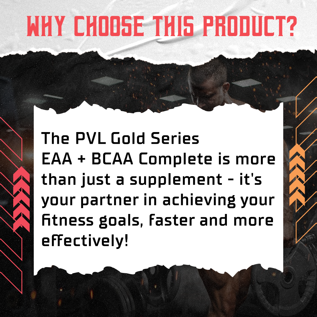 PVL Gold Series EAA + BCAA Complete 369g - Ultimate Sup Singapore