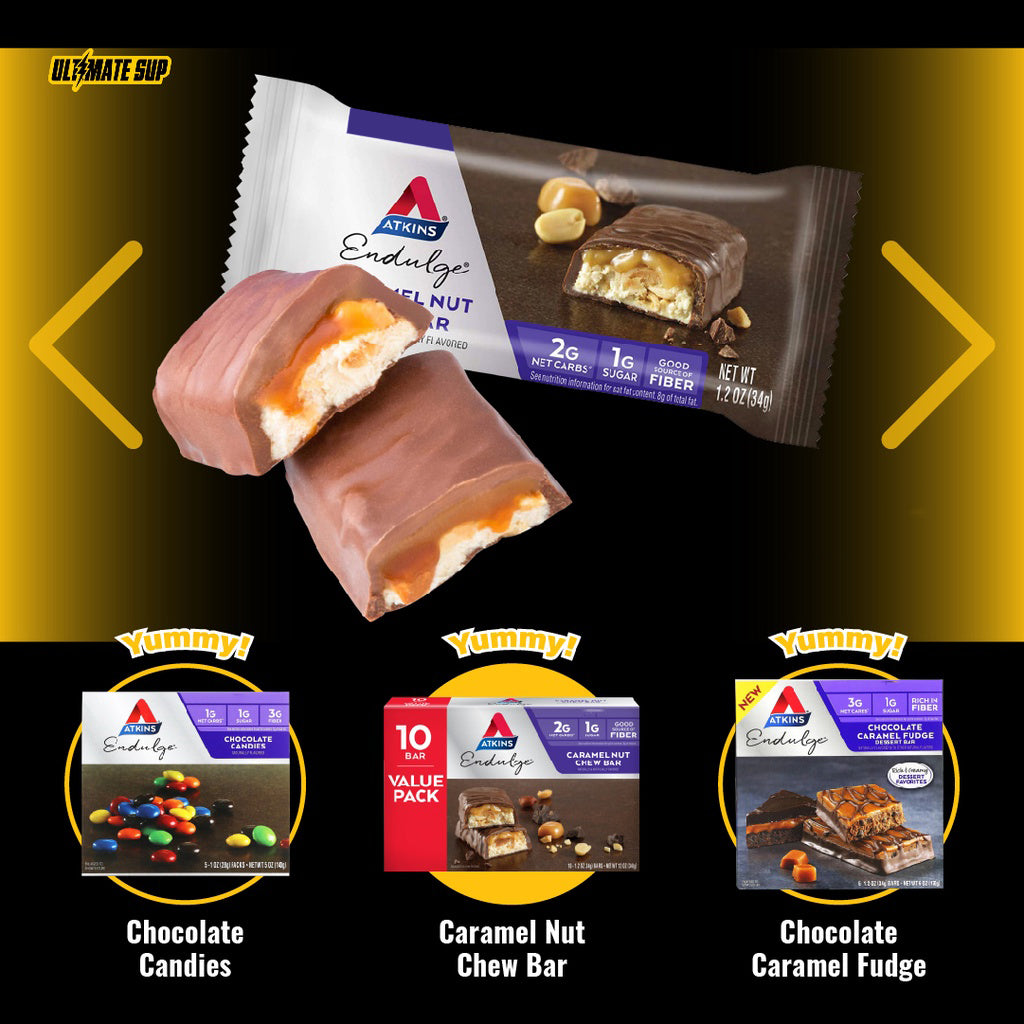 Atkins, Endulge, Peanut Butter Cups, 10 Packs, 0.6 oz (17 g) Each - Ultimate Sup Singapore