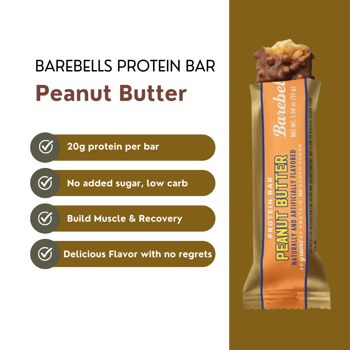 Protein Bar Low Carb, Various Brands and Assorted Flavors, 1pcs