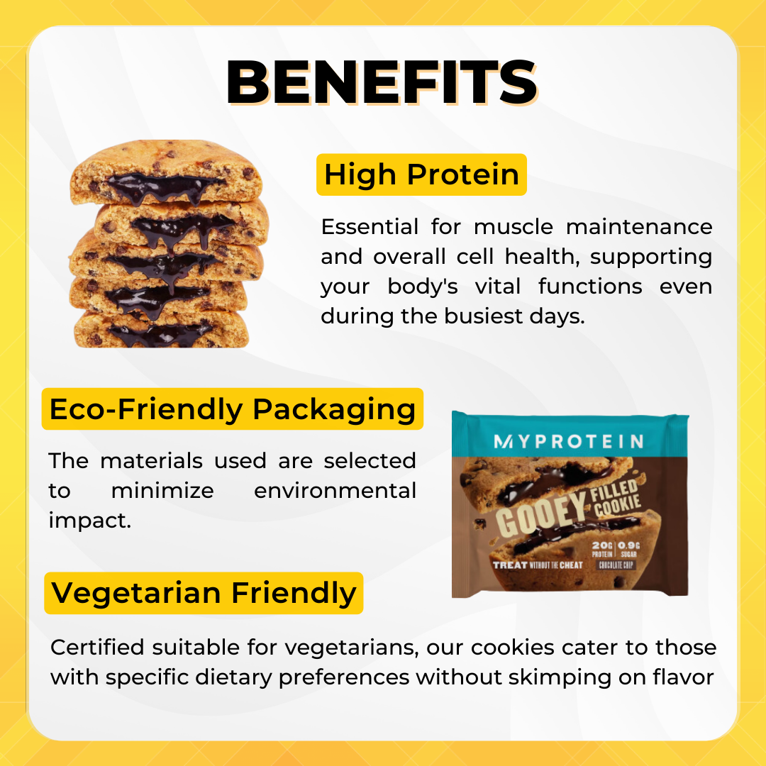 Myprotein Gooey Filled Protein Cookie, Various Flavors, 3-12 packs - Ultimate Sup Singapore