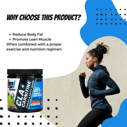 BPI Sports, CLA + Carnitine with Omega 6, Weight Loss Supplement, Fat Burner & Energy Booster, Various Flavors, 350g - Ultimate Sup Singapore