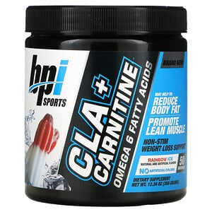 BPI Sports, CLA + Carnitine with Omega 6, Weight Loss Supplement, Fat Burner & Energy Booster, Various Flavors, 350g - Ultimate Sup Singapore