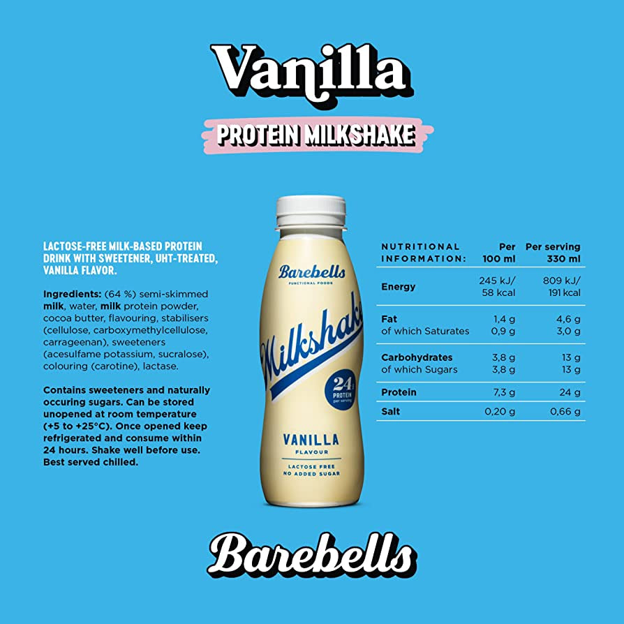 Barebells Protein Shakes, Myprotein Drink, Post Workout Milkshake Drinks, High Protein Low Carb Shakes, 1 bottle - Ultimate Sup Singapore