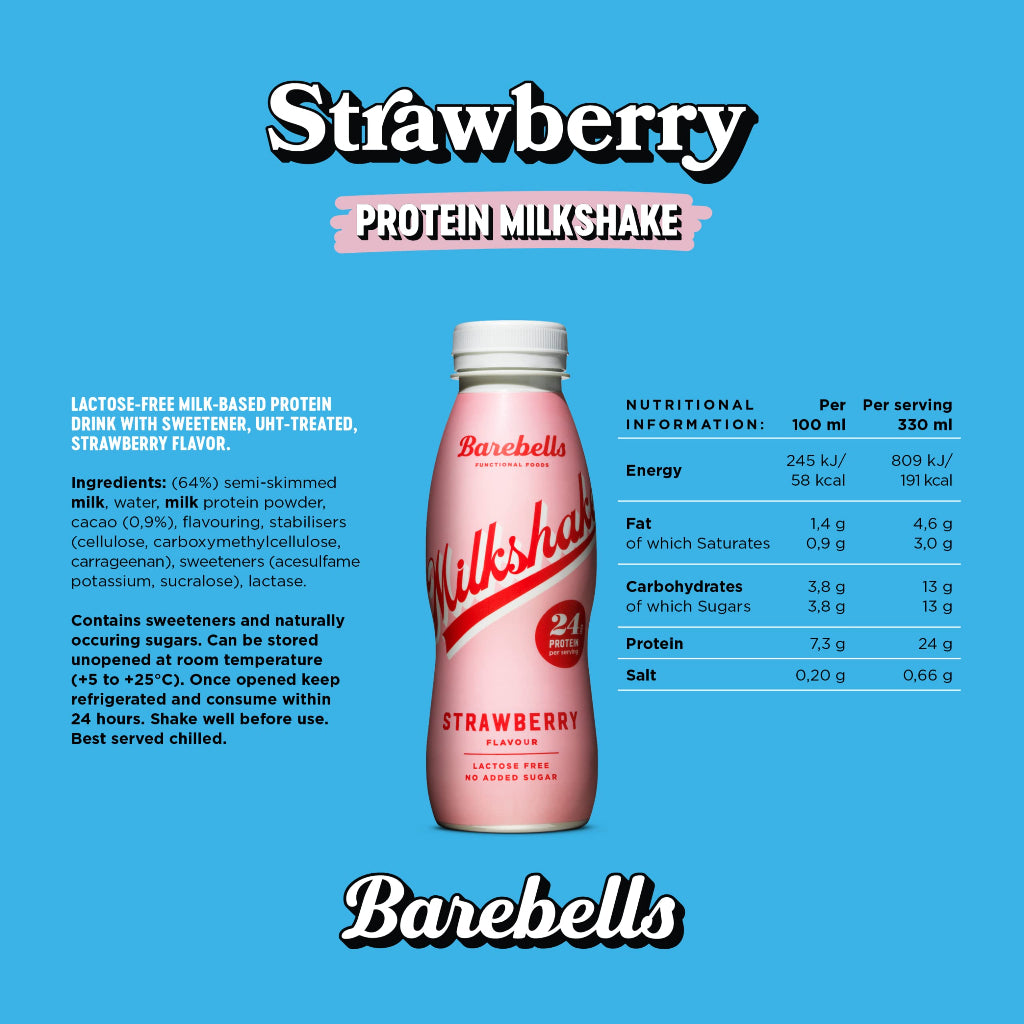 Barebells Protein Shakes, Myprotein Drink, Post Workout Milkshake Drinks, High Protein Low Carb Shakes, 1 bottle - Ultimate Sup Singapore