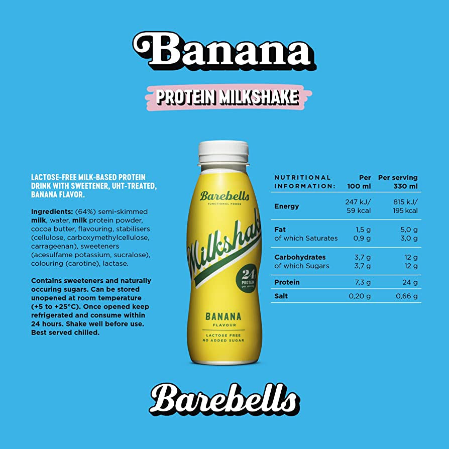 Barebells Protein Shakes, Myprotein Drink, Post Workout Milkshake Drinks, High Protein Low Carb Shakes, 1 bottle - Ultimate Sup Singapore
