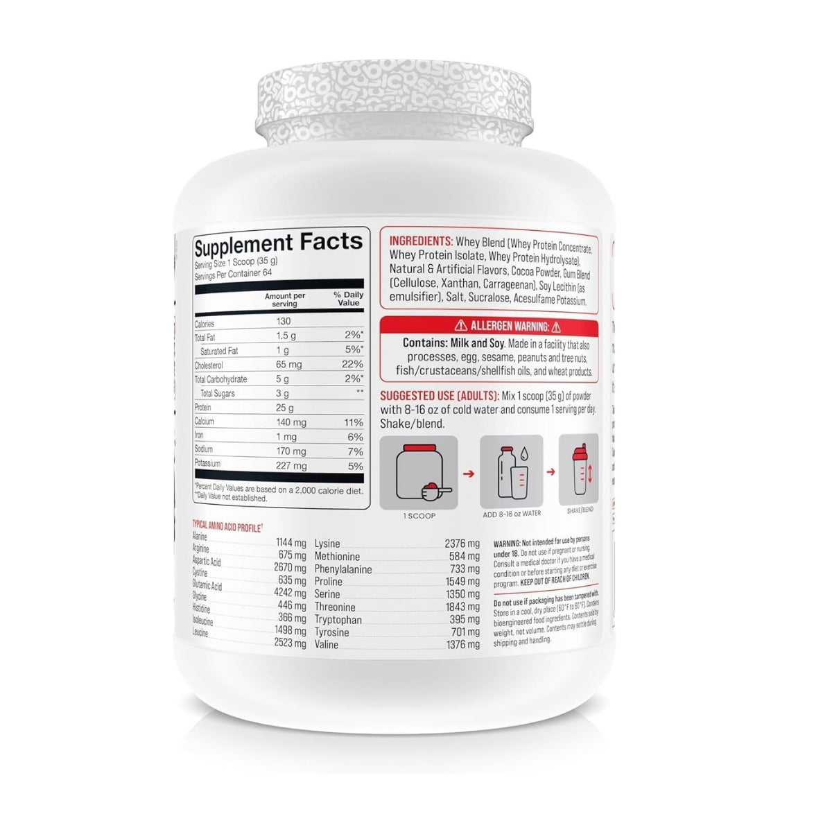 Basic Supplements, Basic Whey Blend, High Provon Whey Blend, Post Workout, Lean Muscle, Strength & Recovery, 27-68sers - Ultimate Sup Singapore