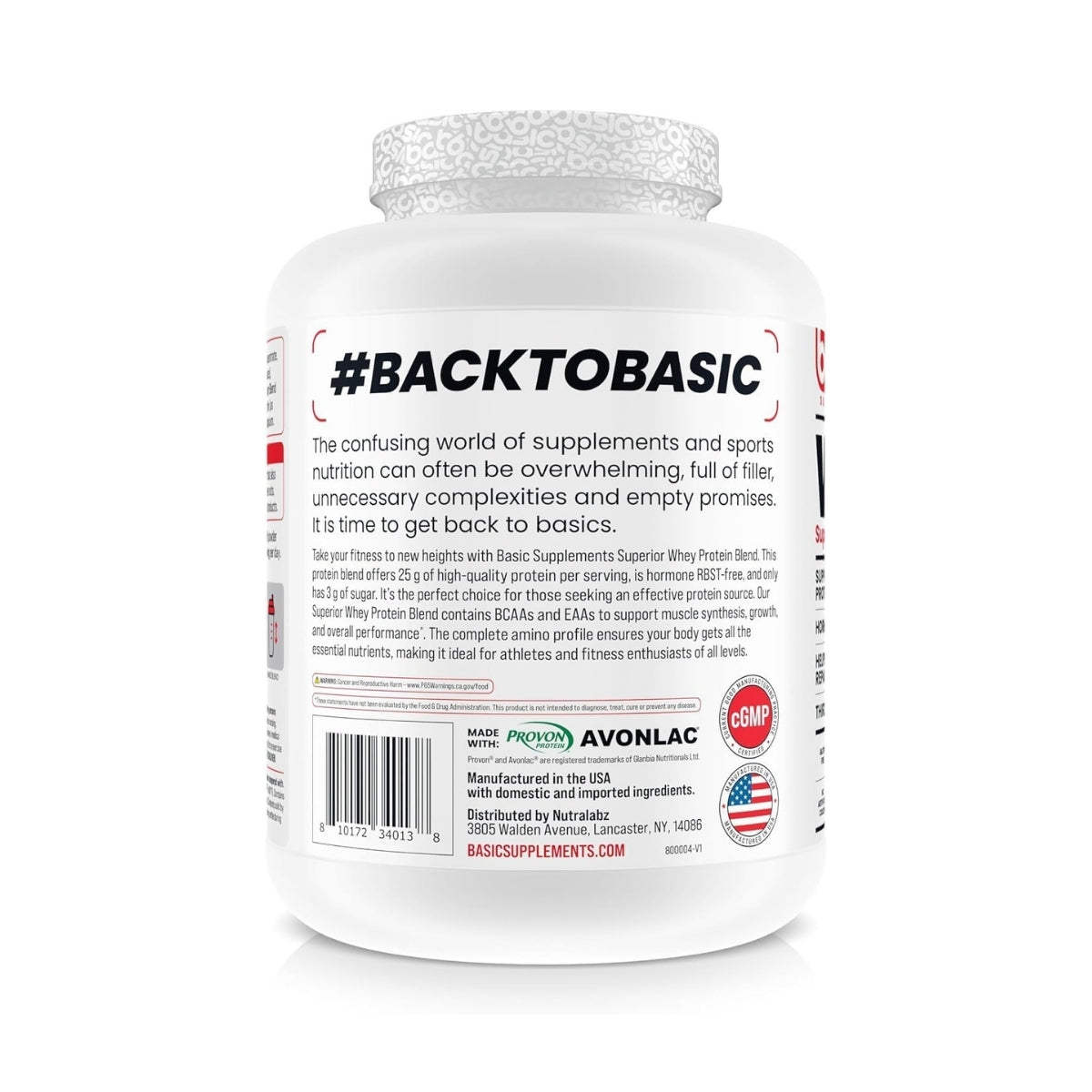 Basic Supplements, Basic Whey Blend, High Provon Whey Blend, Post Workout, Lean Muscle, Strength & Recovery, 27-68sers - Ultimate Sup Singapore