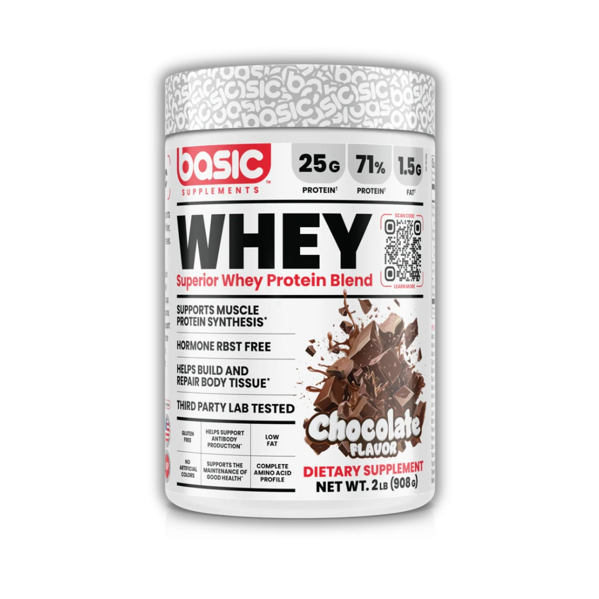 Basic Supplements, Basic Whey Blend, High Provon Whey Blend, Post Workout, Lean Muscle, Strength & Recovery, 27-68sers - Ultimate Sup Singapore