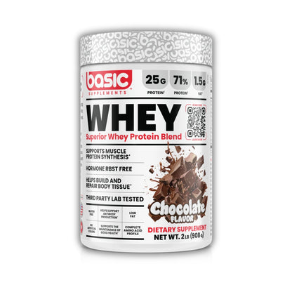 Basic Supplements, Basic Whey Blend, High Provon Whey Blend, Post Workout, Lean Muscle, Strength & Recovery, 27-68sers - Ultimate Sup Singapore