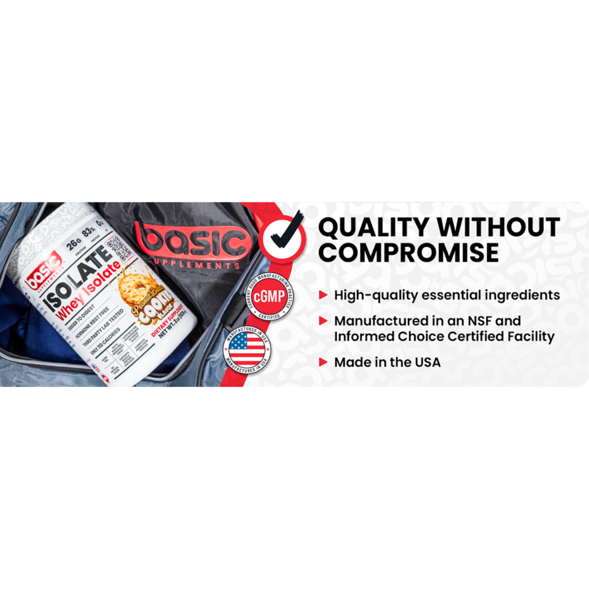 Basic Supplements, Basic Whey Isolate, High Provon Whey Isolate, Clean Whey, Fast Absorption for Muscle Building, 73ser - Ultimate Sup Singapore