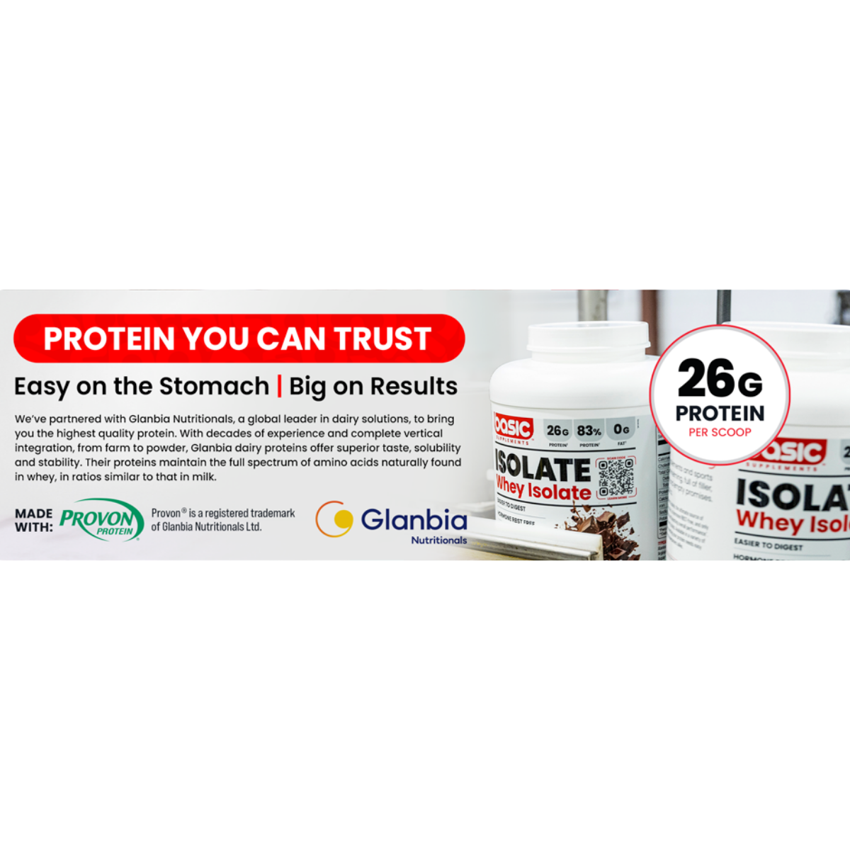 Basic Supplements, Basic Whey Isolate, High Provon Whey Isolate, Clean Whey, Fast Absorption for Muscle Building, 73ser - Ultimate Sup Singapore