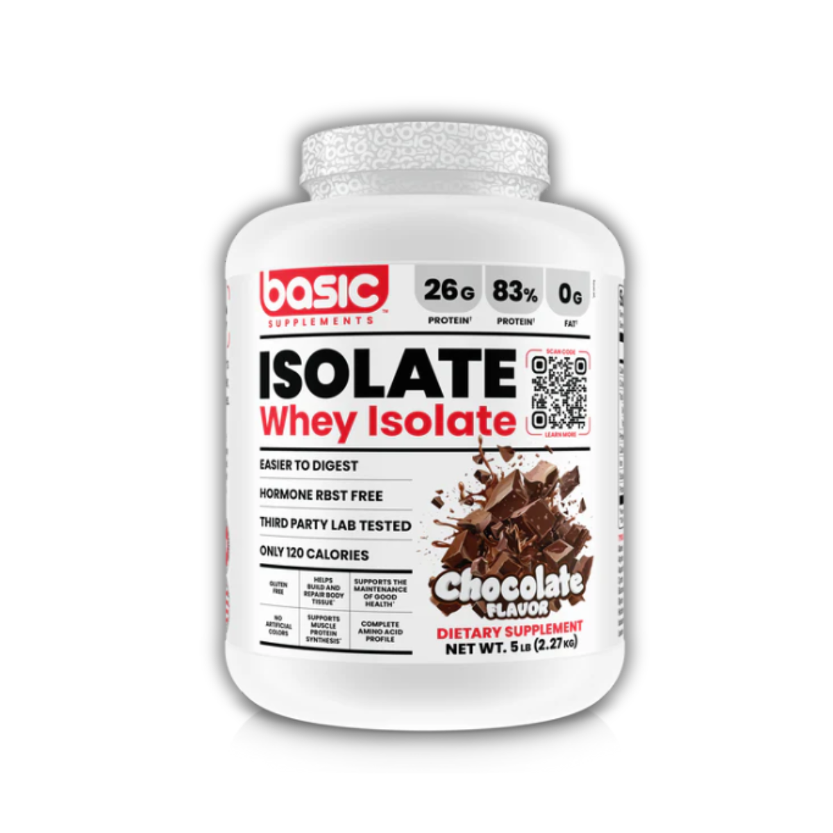 Basic Supplements, Basic Whey Isolate, High Provon Whey Isolate, Clean Whey, Fast Absorption for Muscle Building, 73ser - Ultimate Sup Singapore