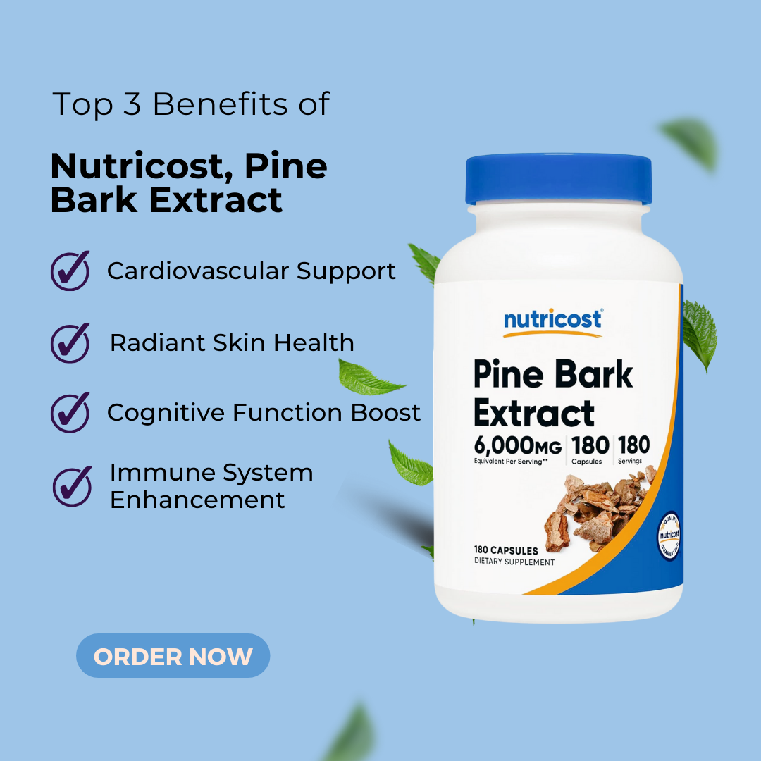 Nutricost, Pine Bark Extract, Dietary Supplement, 6,000 mg, 180 Capsules - Ultimate Sup Singapore