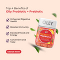 OLLY, Probiotic + Prebiotic, Peachy Peach, 30 Gummies - Ultimate Sup Singapore